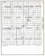 Moody County, Fremont, Riverview, Spring Creek, Ward, Jefferson, Clare, Flandreau, Union, South Dakota State Atlas 1930c